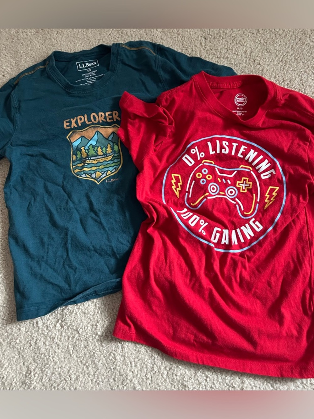 lot of 2 boys size 8 t shirts